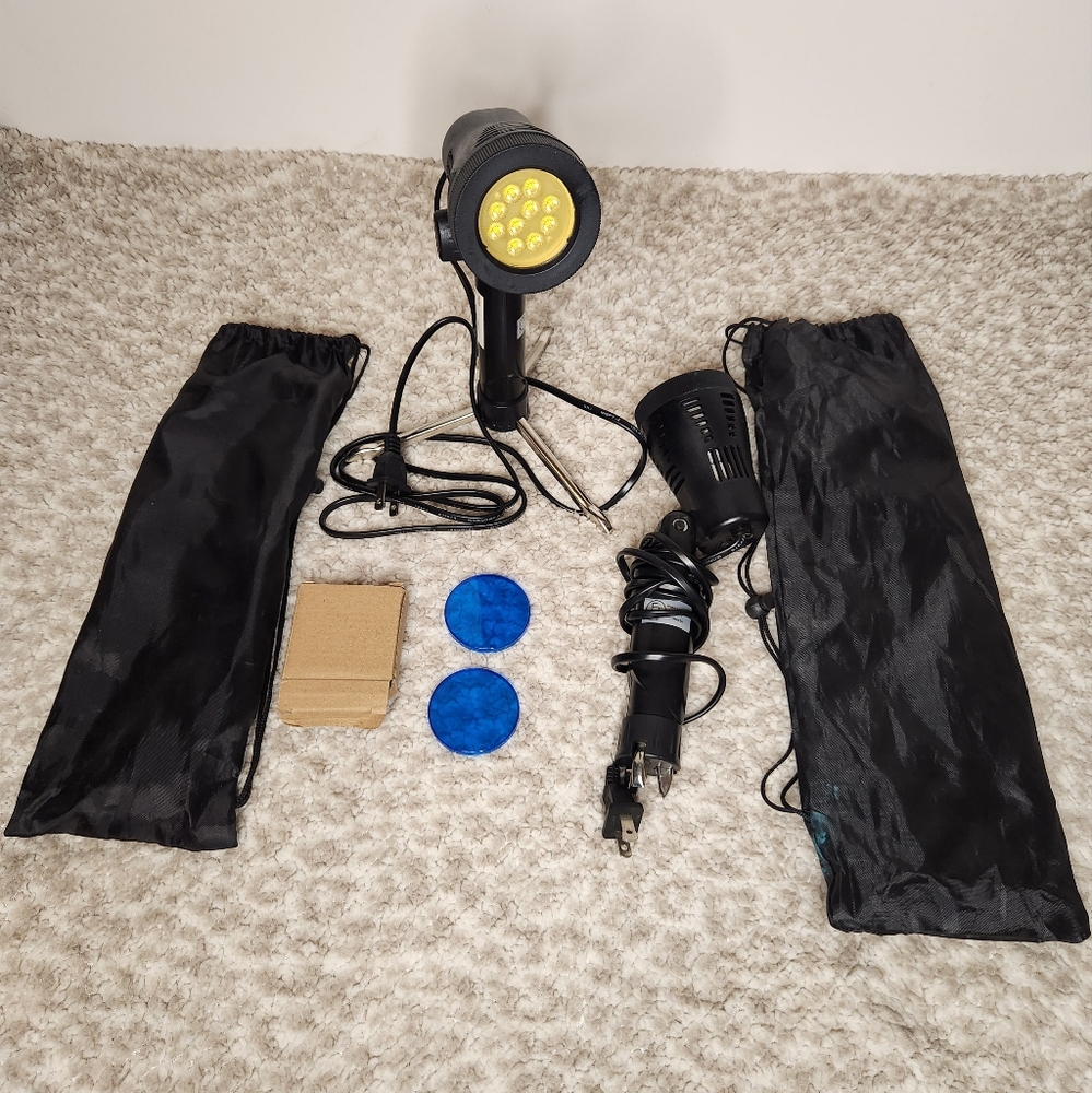 Set of 2 Photography Continuous 5500K LED Portable Light Lamp for Table Top